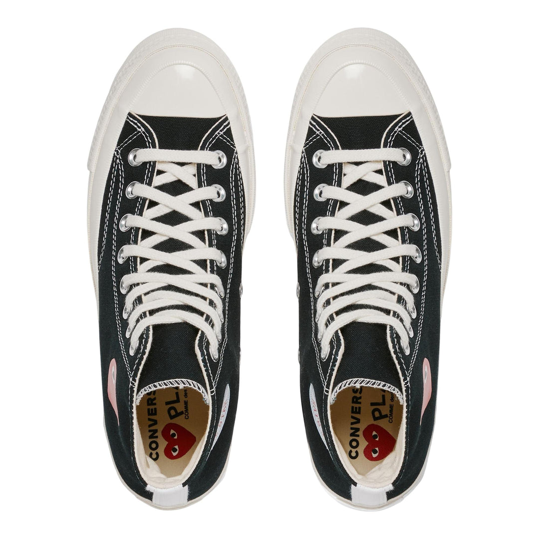 Club21 - COMME des GARCONS PLAY CONVERSE - Converse Small Red Heart High Top Sneakers - SNEAKERS - Black
