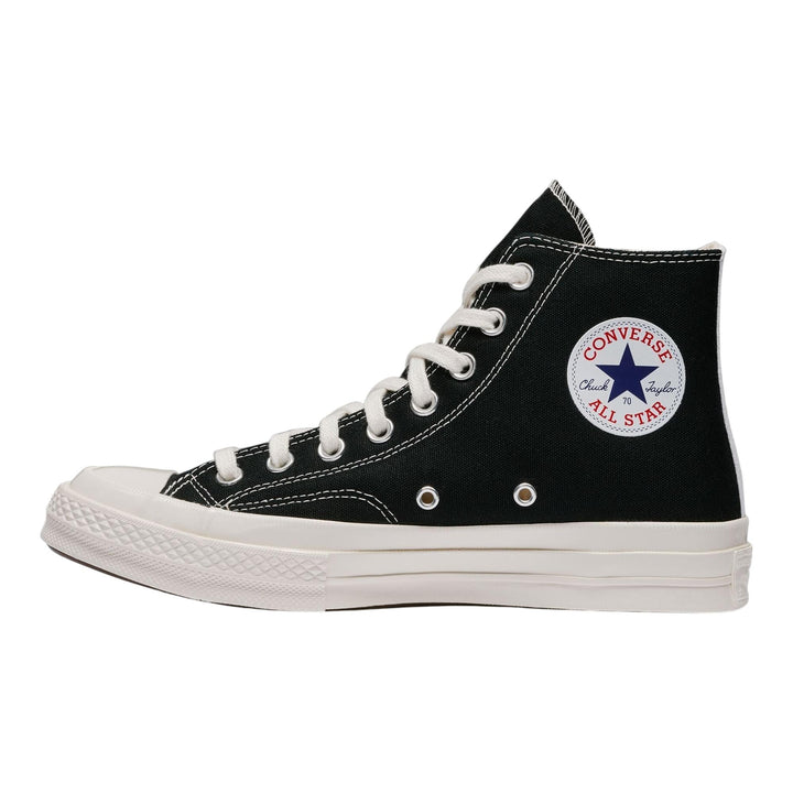 Club21 - COMME des GARCONS PLAY CONVERSE - Converse Small Red Heart High Top Sneakers - SNEAKERS - Black