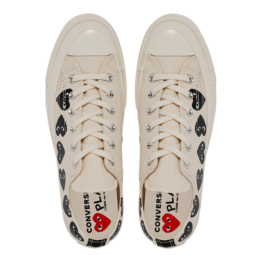 Club21 - COMME des GARCONS PLAY CONVERSE - Ct70 Low Top Multi Heart - SNEAKERS - White