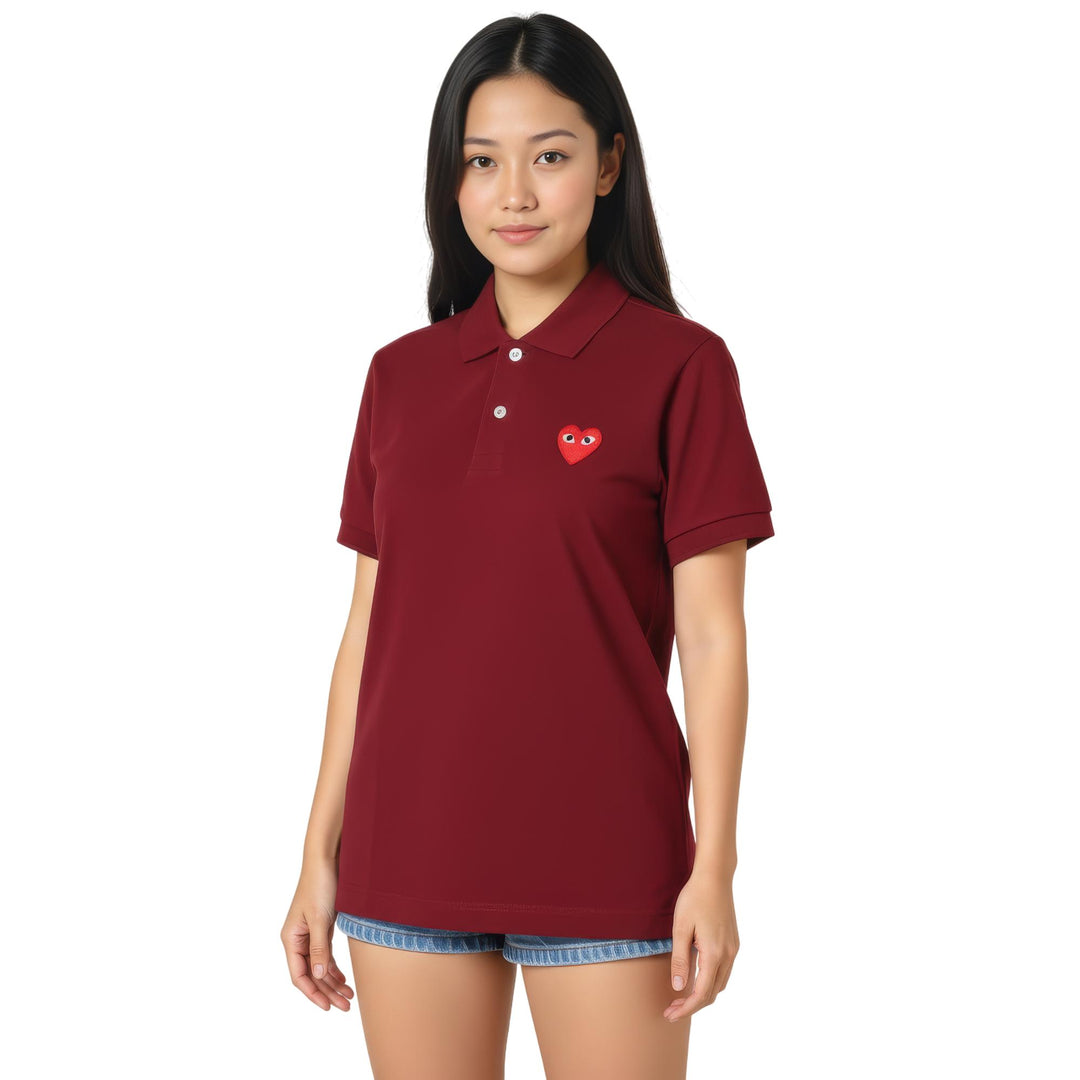 Polo T-Shirt Red Emblem Unisex –