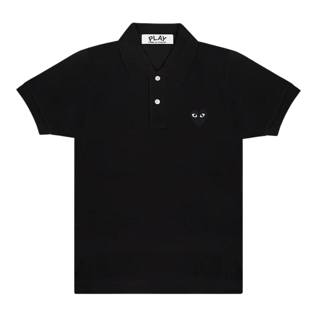 Polo T-Shirt With Black Emblem Tee Unisex –