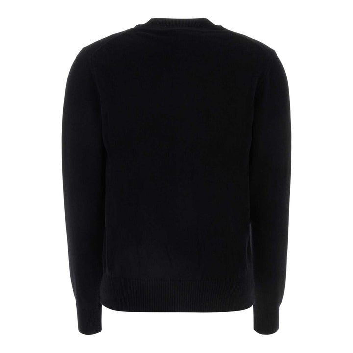 Club21 - COMME des GARCONS PLAY - Red Emblem Cardigan Unisex - CARDIGANS - Black