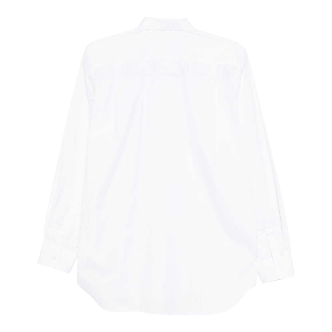 Club21 - COMME des GARCONS PLAY - Single Red Emblem Shirt Unisex - SHIRTS - White