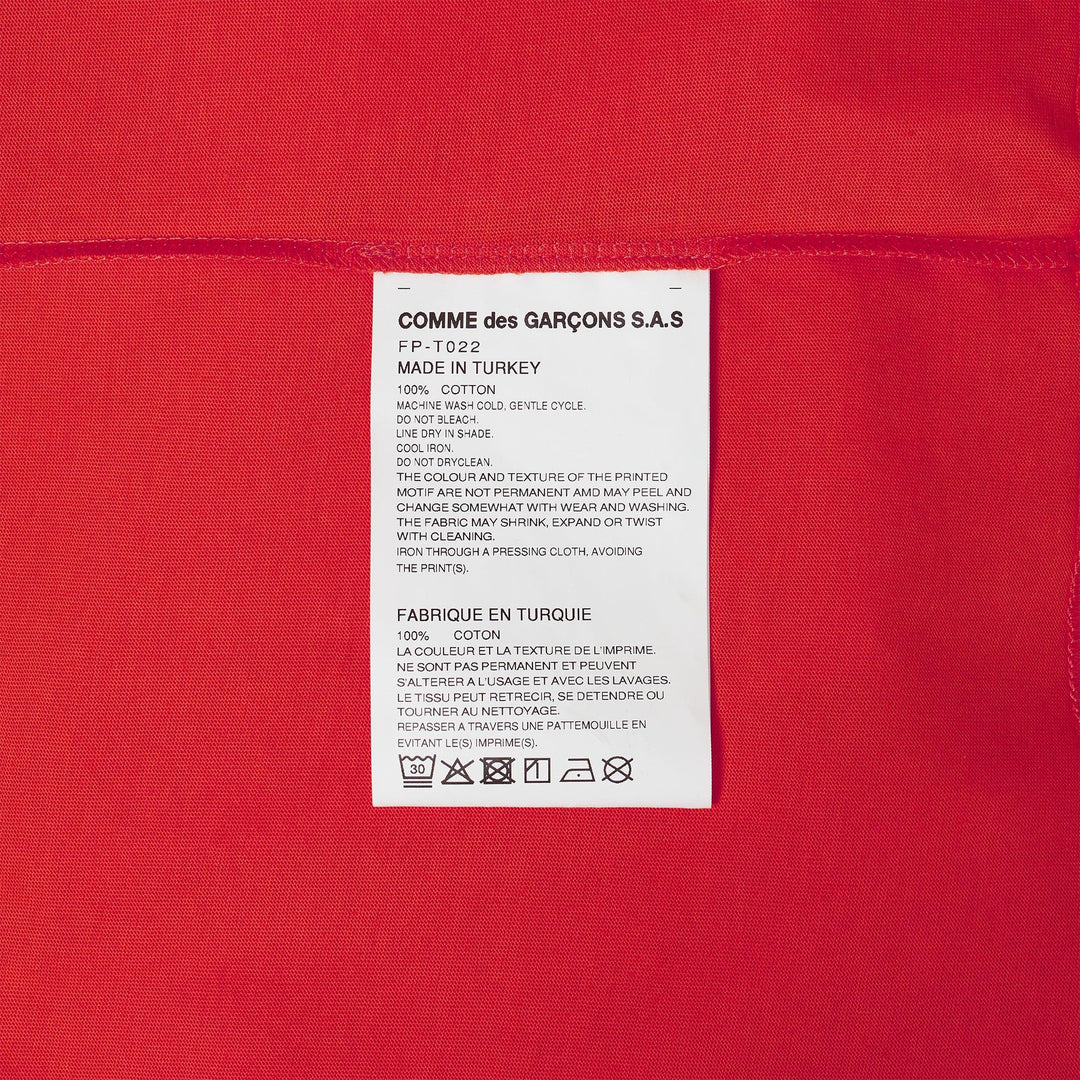 Club21 - COMME des GARCONS SHIRT - Mens Oversized Tee - TEES - Red