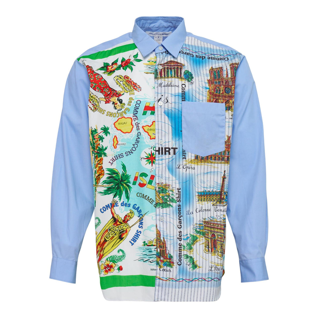 Club21 - COMME des GARCONS SHIRT - Mens Woven Shirt - SHIRTS - Blue