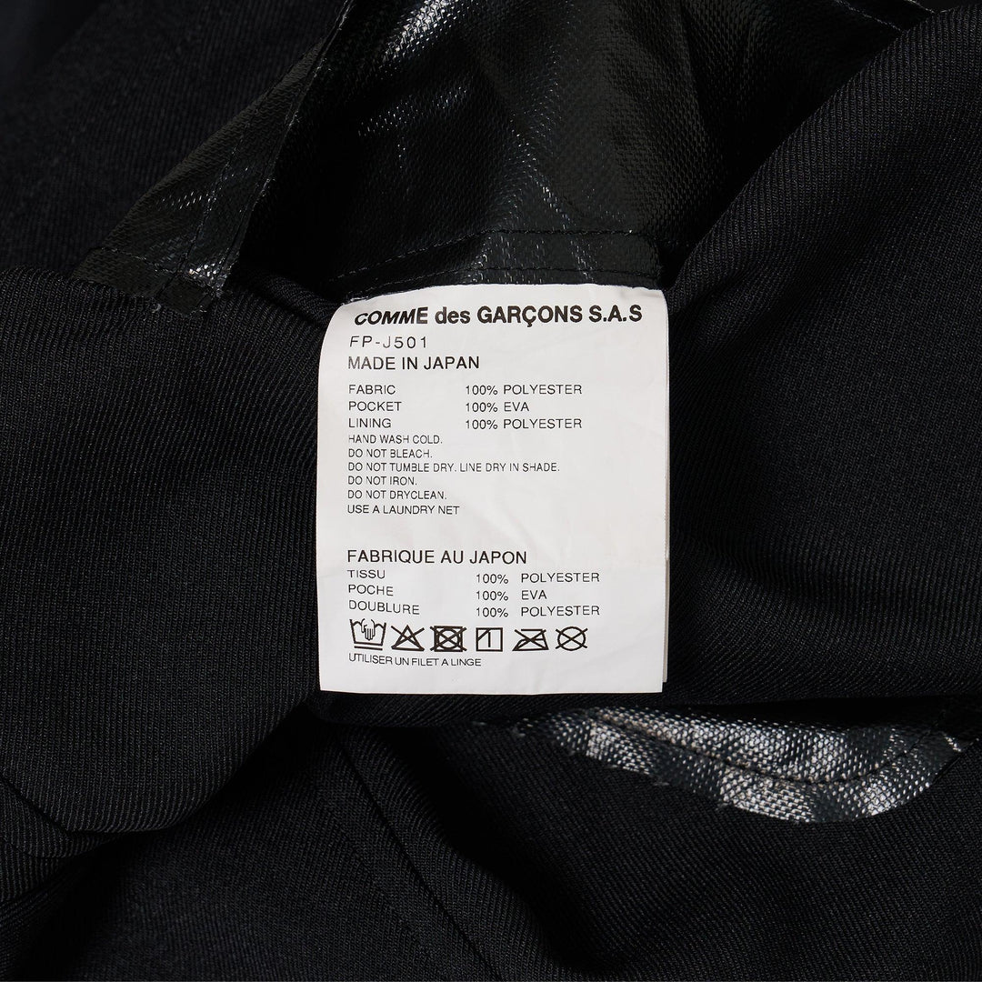 Club21 - COMME des GARCONS SHIRT - Polyester Twill Notched Jacket - JACKETS - Black