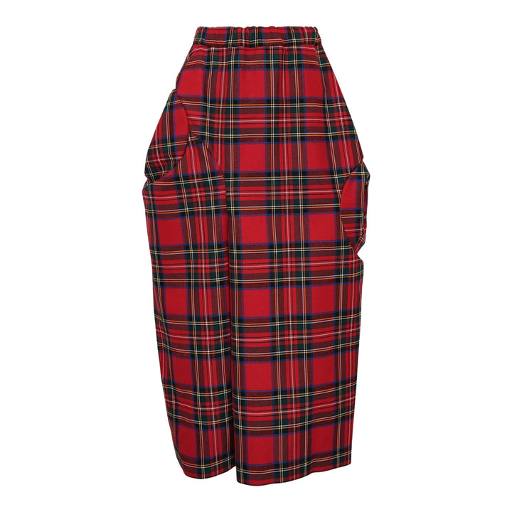 Club21 - COMME des GARCONS - Tartan Check Wide Pants - PANTS - Red