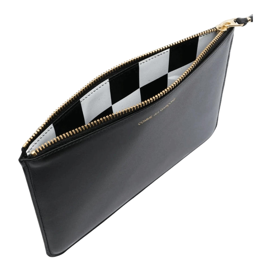 COMME des GARCONS WALLET Classic Print Polka Dot Big Pouch Checks 3