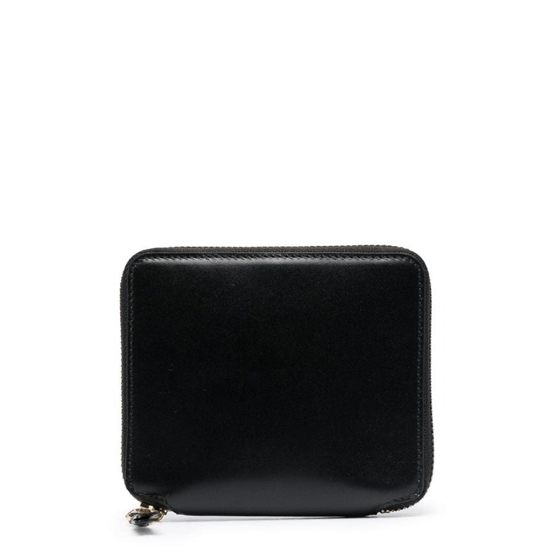 Classic Print Polka Dot Zip Around Wallet