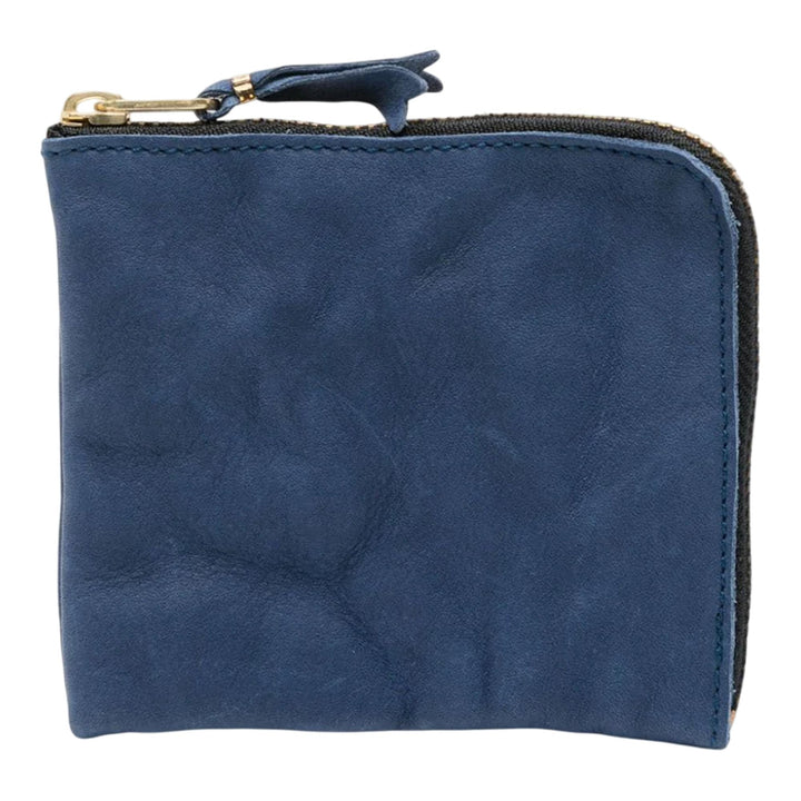 Club21 - COMME des GARCONS WALLET - Washed Wallet L Zip - ZIP ARD WALLETS - Navy