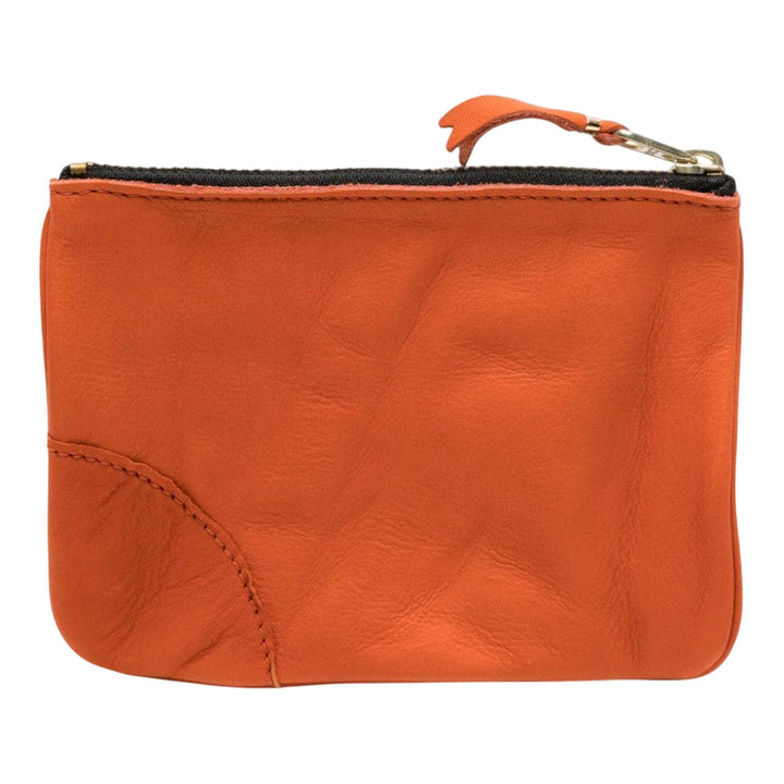 Club21 - COMME des GARCONS WALLET - Washed Wallet Top Zip Pouch - COIN POUCHES - Orange