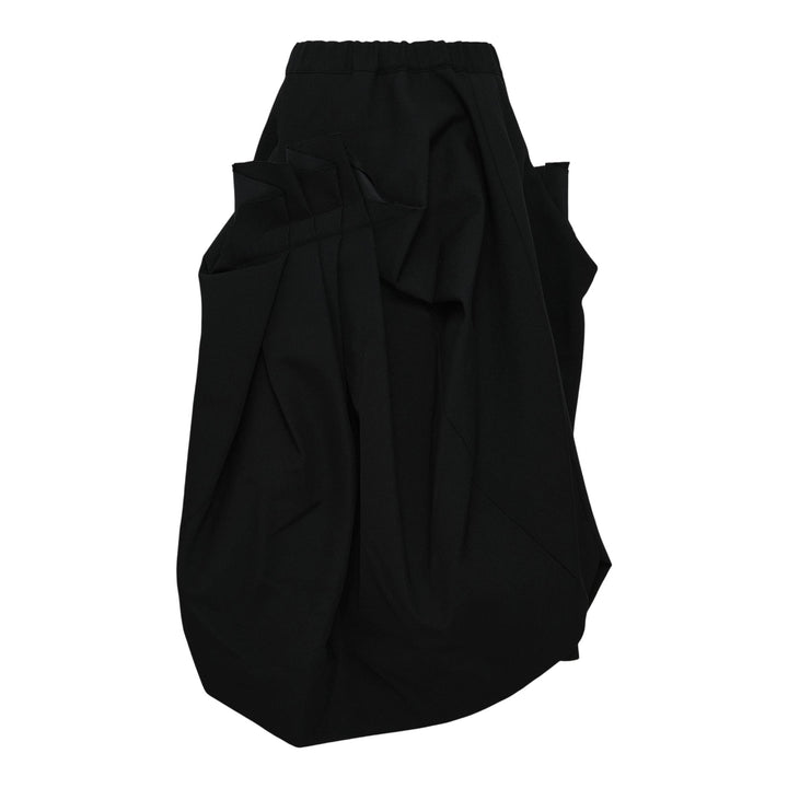 Club21 - COMME des GARCONS - Wool Gabardine Medium Skirt - SKIRTS - Black