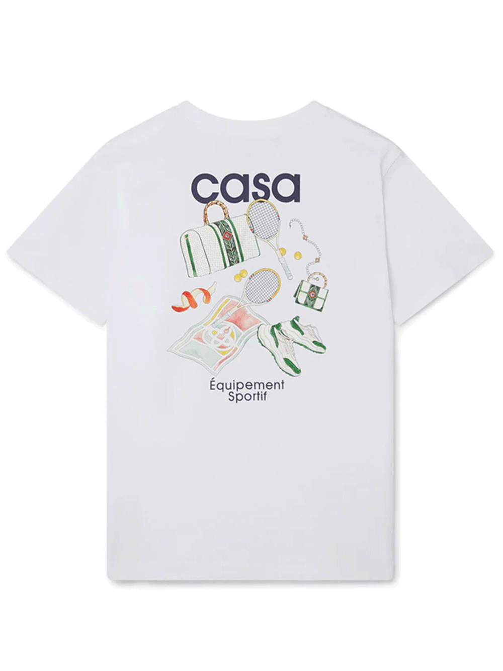 Casablanca-Equipement-Sportif-Printed-Tee-White-2