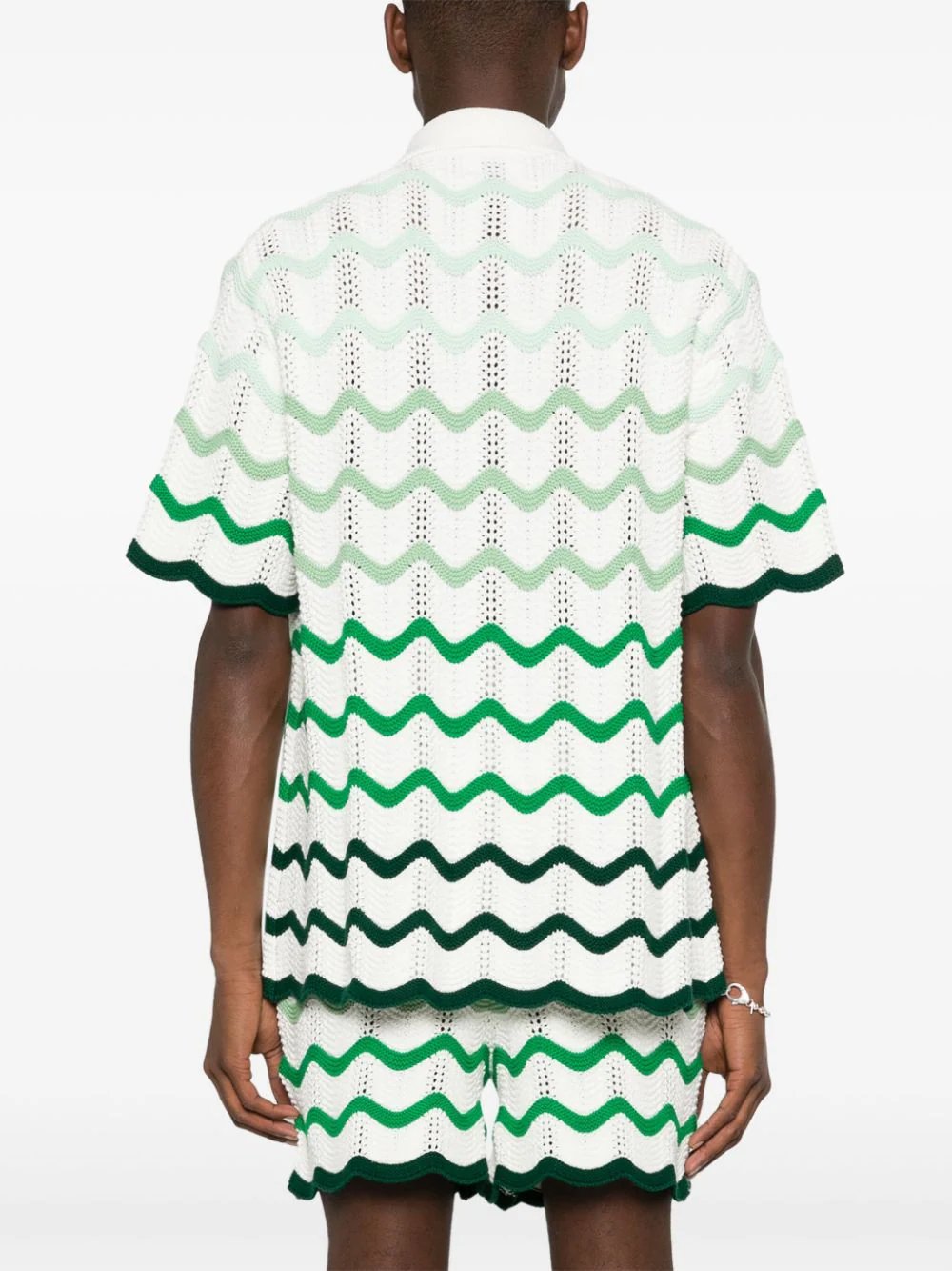 Casablanca-Gradient-Wave-Texture-Shirt-Green-4