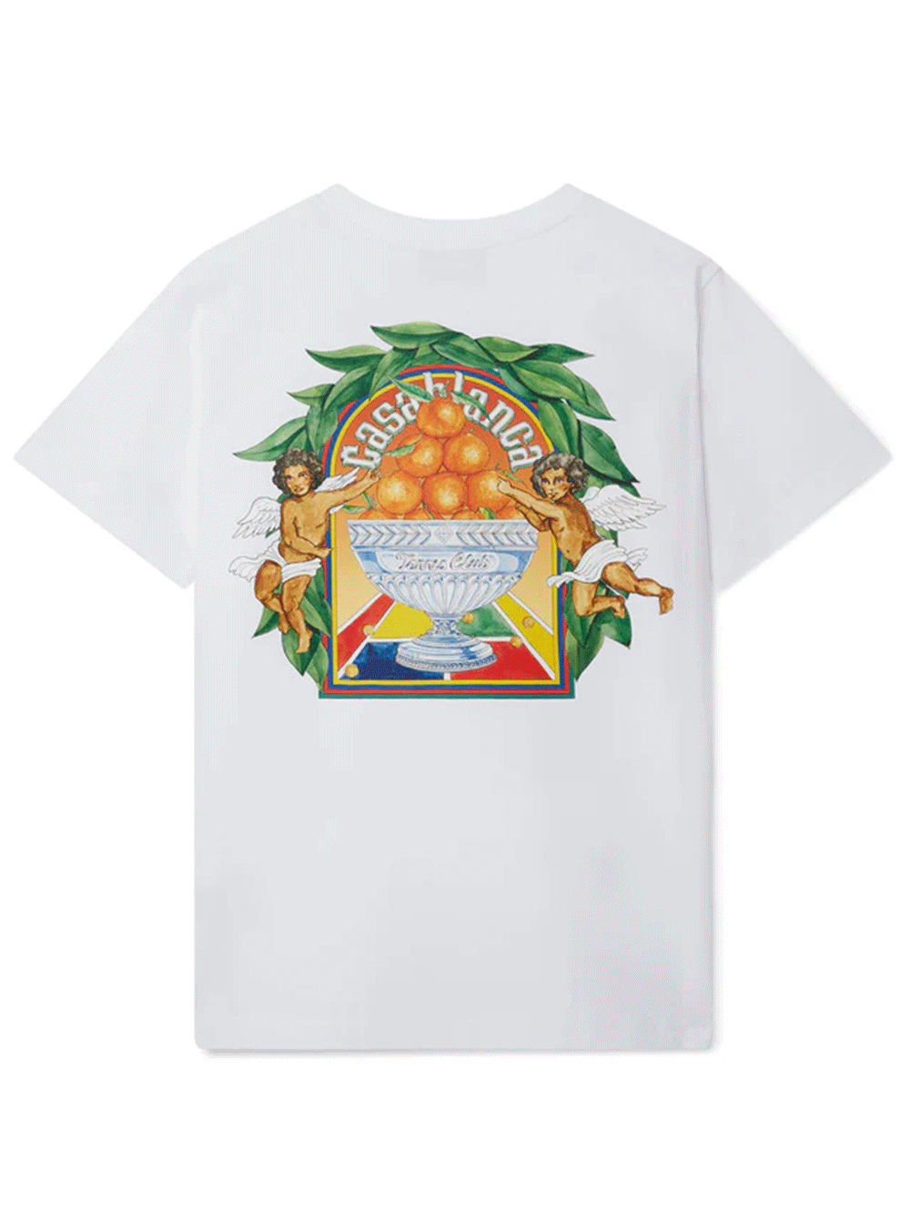 Casablanca-Triomphe-Dorange-Printed-Tee-White-2