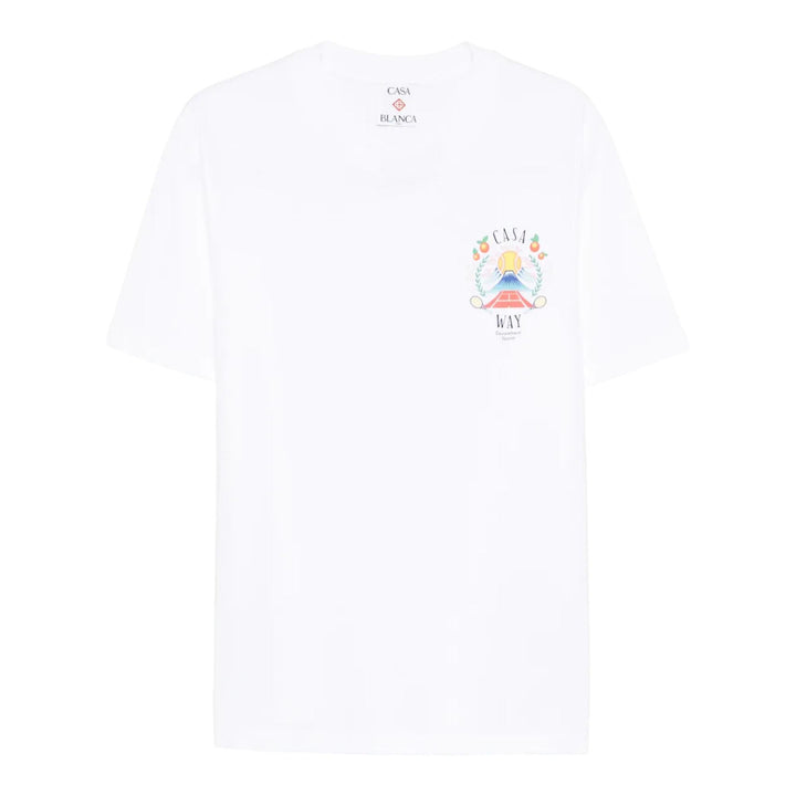 Club21 - Casablanca - Casa Way Mountain Printed T-Shirt - TEES - White