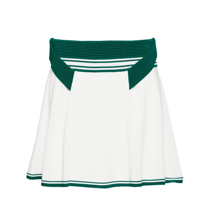 Casablanca_Draped_Nylon_Skirt-White