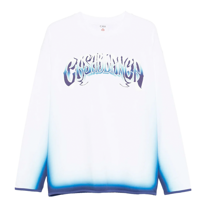 Spray Dye Gradient Faded Logo Tee