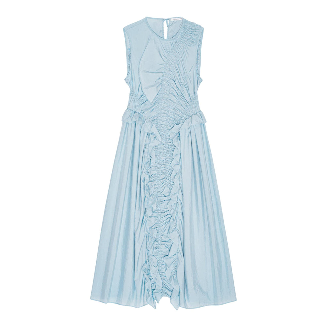 Club21 - Cecilie Bahnsen - Ole Dress Shiki Light Taffeta - WOVEN DRESSES - Blue
