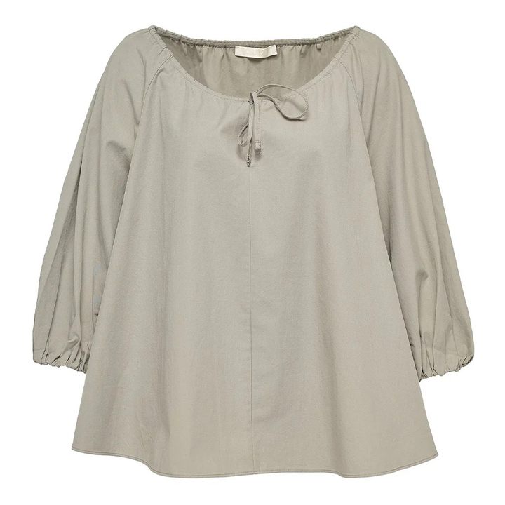 Tumbled Cotton Flare Top