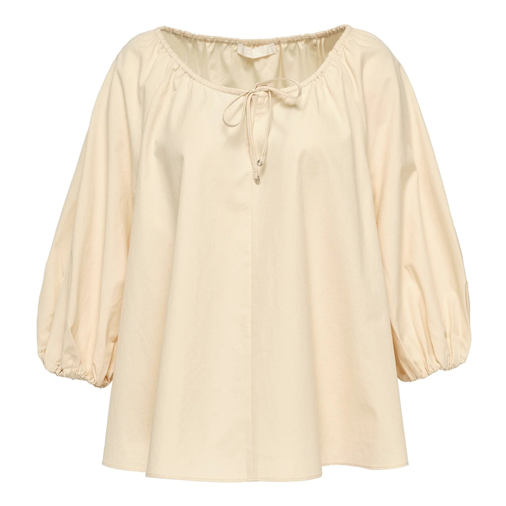 Tumbled Cotton Flare Top