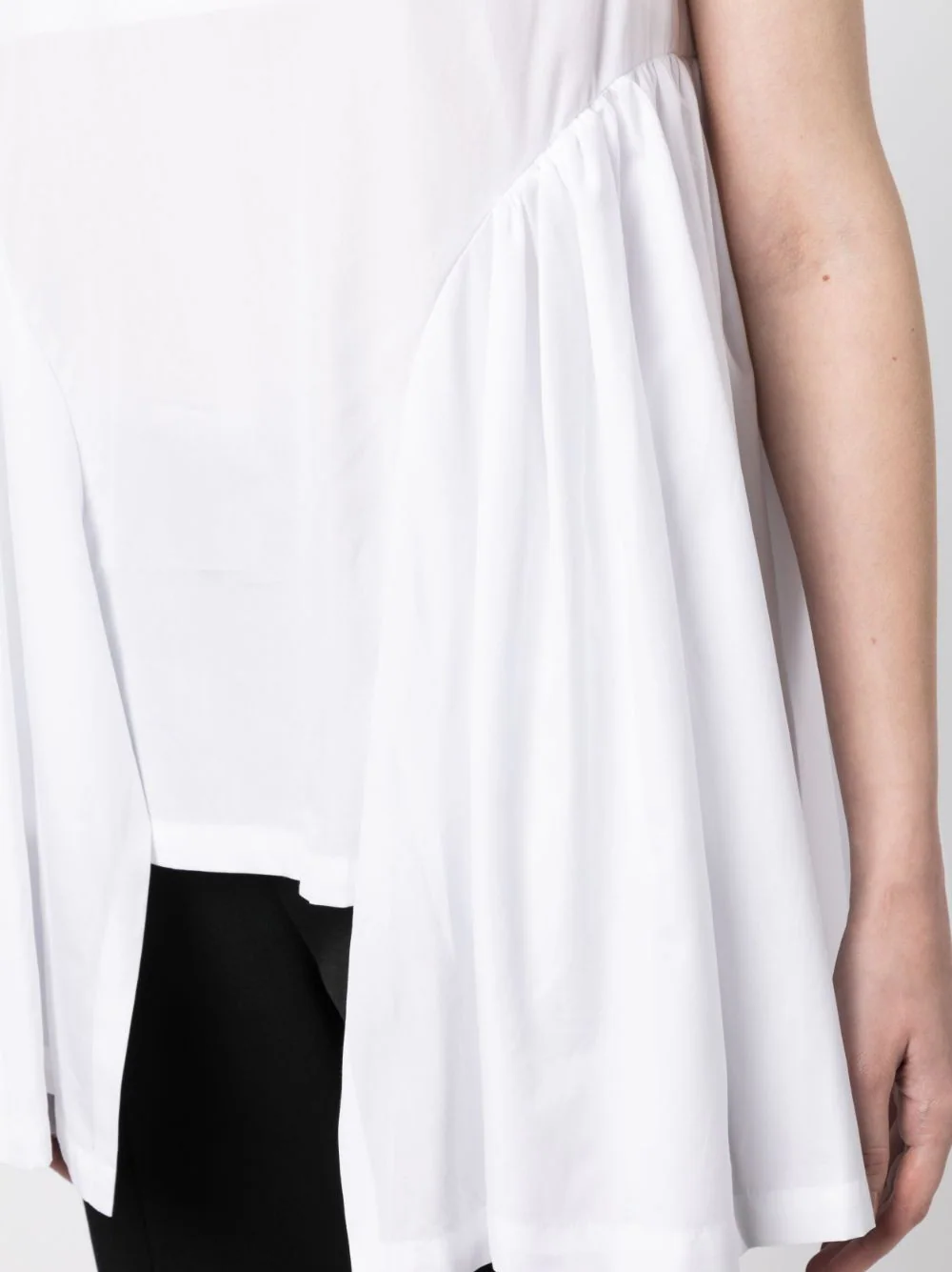 Comme-Des-Garcons-Asymmetric-Drape-Blouse-White-5