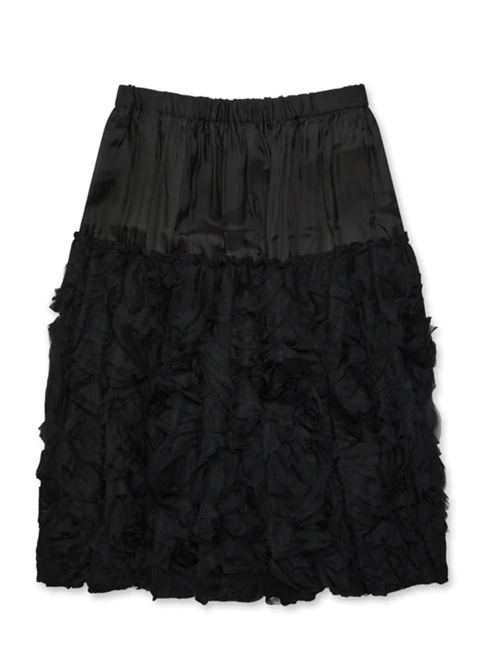    Comme-Des-Garcons-Black-Elastic-Tulle-Skirt-Black-1