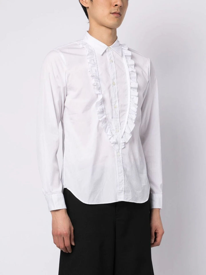 Comme-Des-Garcons-Black-Long-Ruffle-Bib-Shirt-White-4