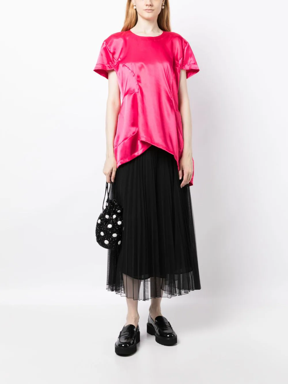 Comme-Des-Garcons-Cinched-Waist-Blouse-Pink-2