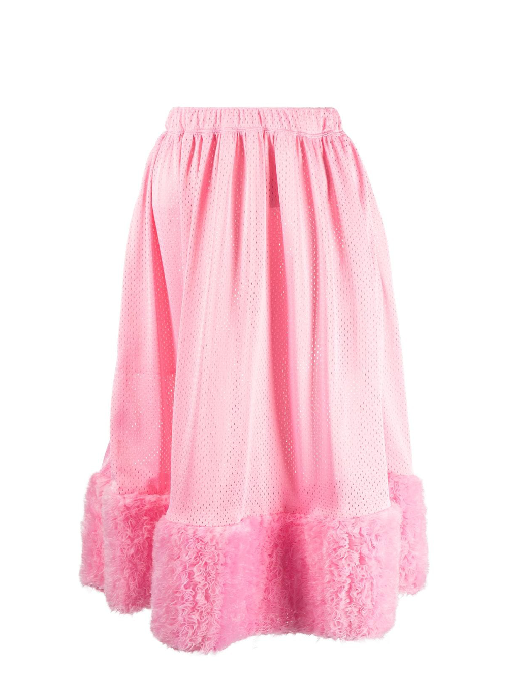 COMME des GARCONS GIRL Organdy Frill Embroidery Skirt Pink 1