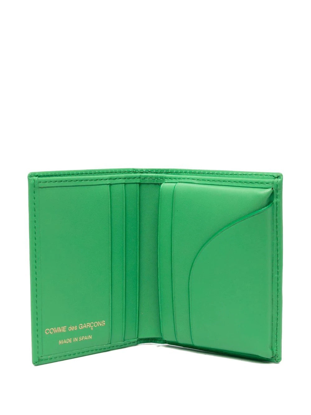 Comme-Des-Garcons-Wallet- Classic-Leather-Line-Card-Holder-Green-2