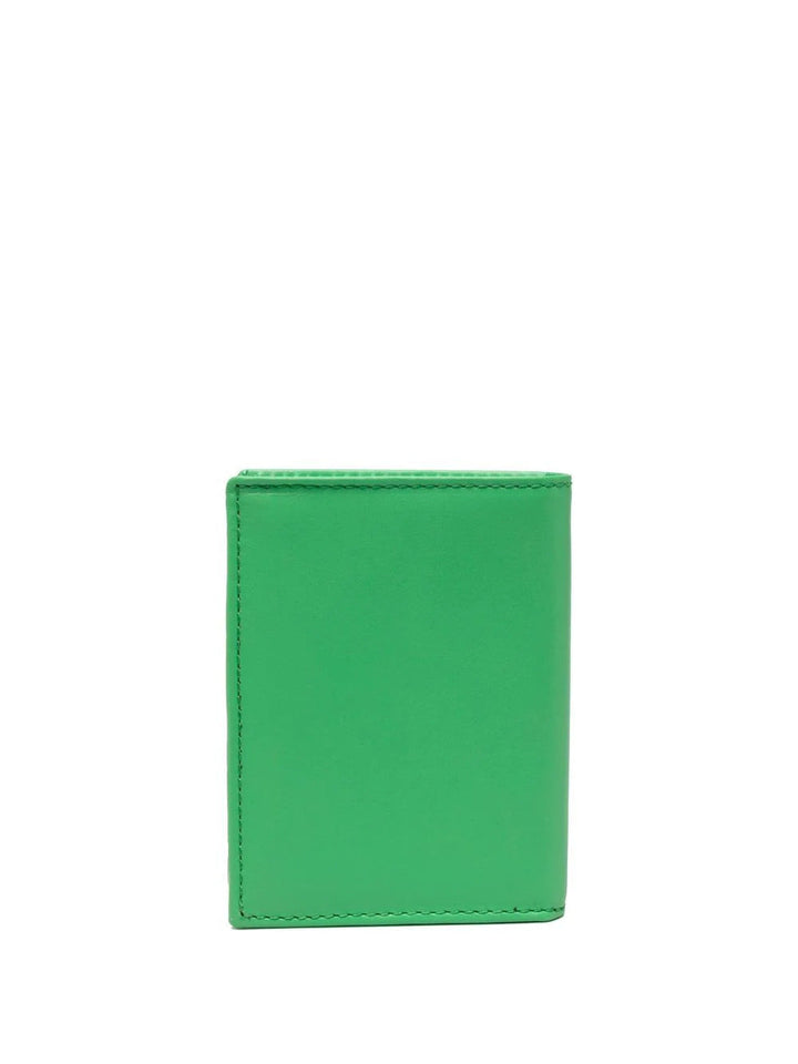 Comme-Des-Garcons-Wallet- Classic-Leather-Line-Card-Holder-Green-3