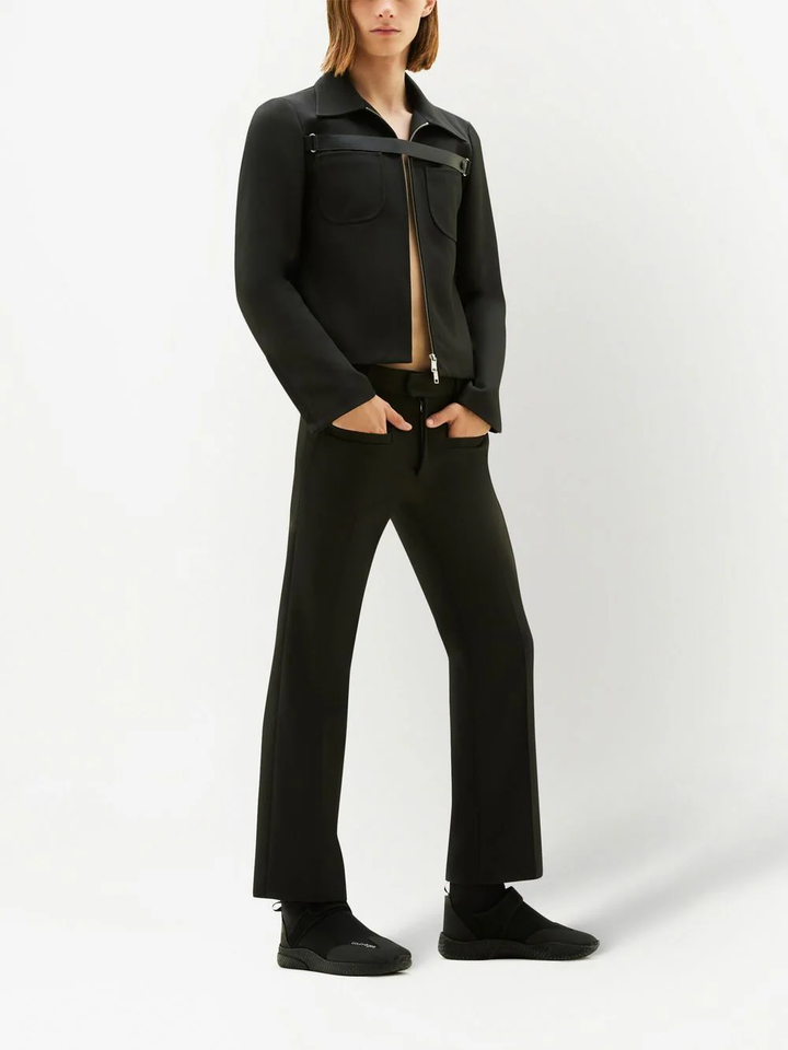 Courreges-Retro-Twill-Strap-Tailor-Jacket-Black-3