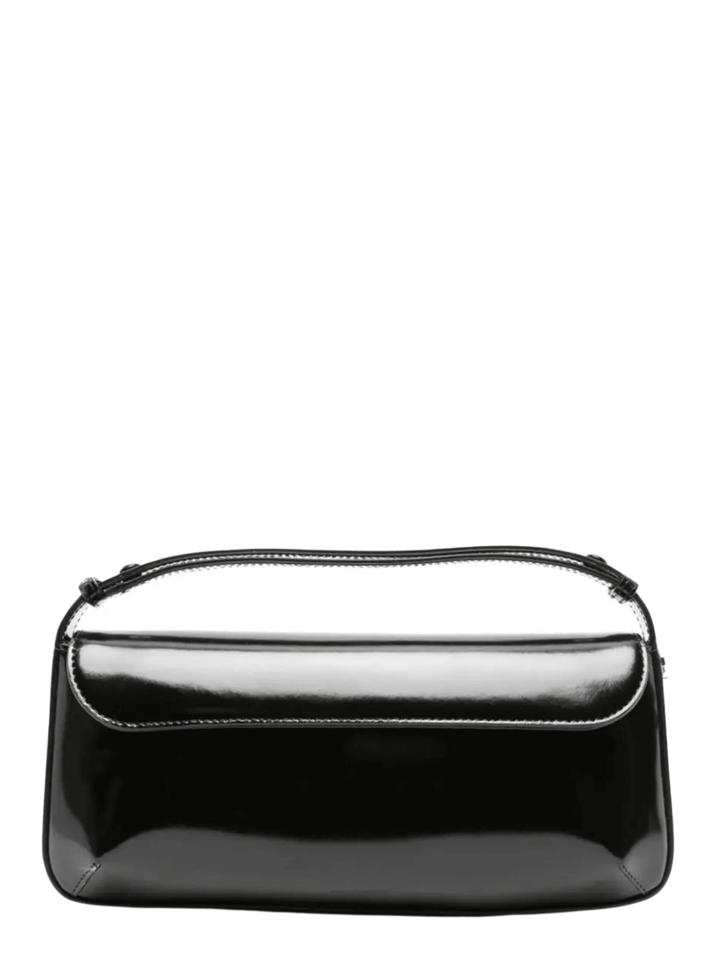 Courreges-SleekLeatherBaguetteBag-Black-1