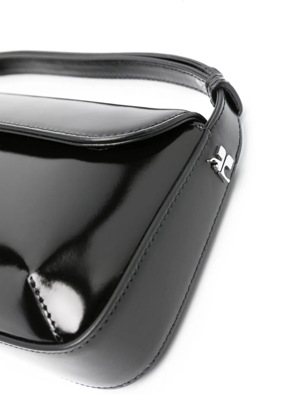 Courreges-SleekLeatherBaguetteBag-Black-4