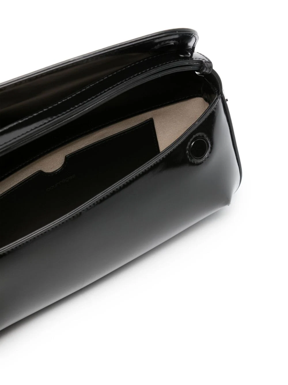 Courreges-SleekLeatherBaguetteBag-Black-5