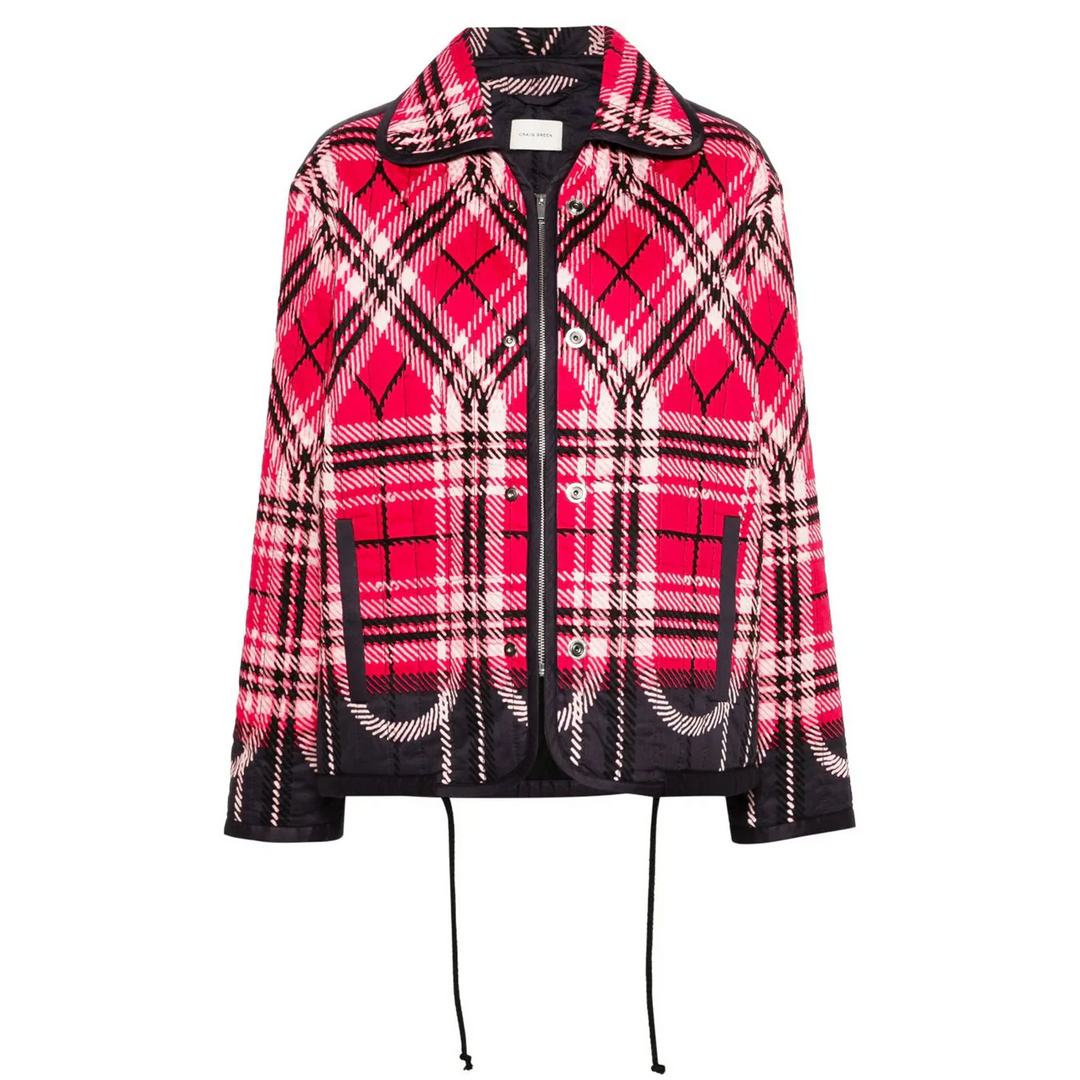 Quilted Plaid Fade Jacket