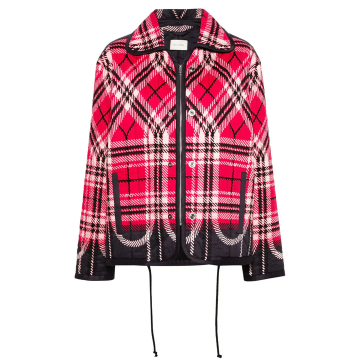Quilted Plaid Fade Jacket