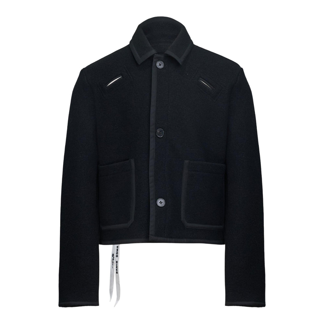 Club21 - DIOMENE - Boiled Wool Jacket - BLOUSON - Black