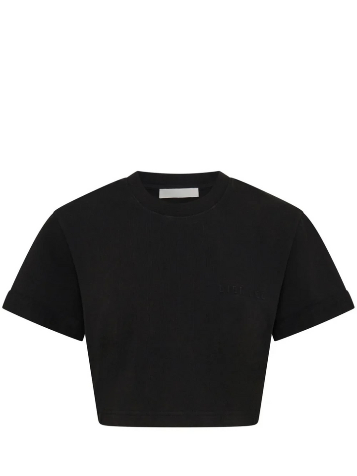 DION_LEE_Embossed_Shrunken_Tee-Black