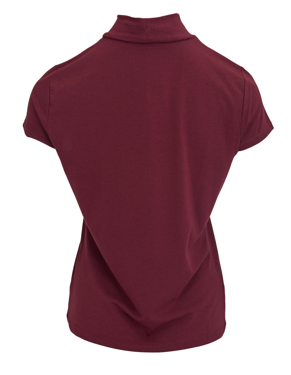 DKNY Cotton Modal Spandex Cap Sleeve Knit Top Burgundy 2