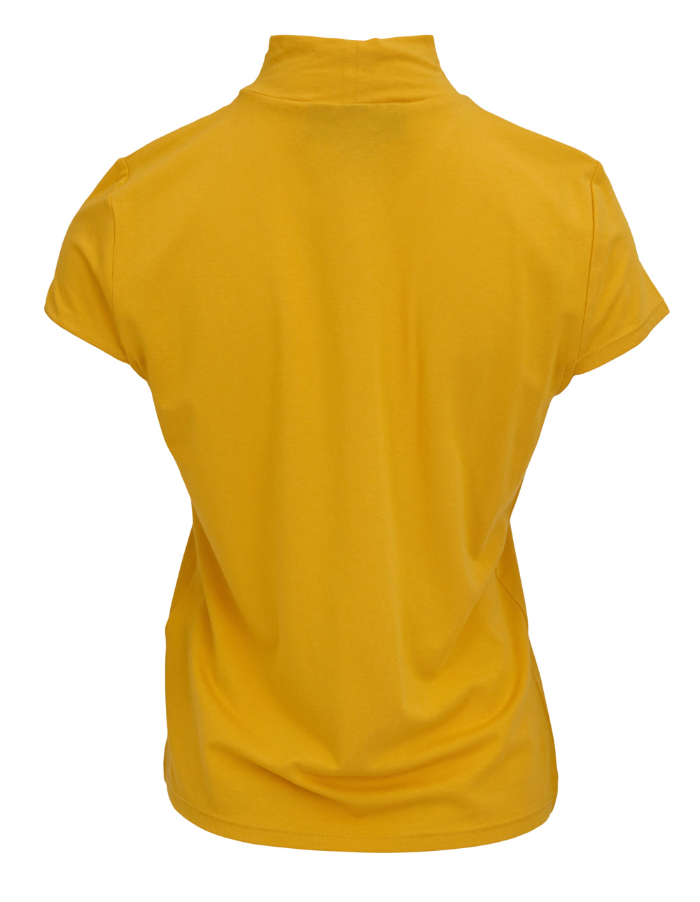 DKNY Cotton Modal Spandex Cap Sleeve Knit Top Gold 2