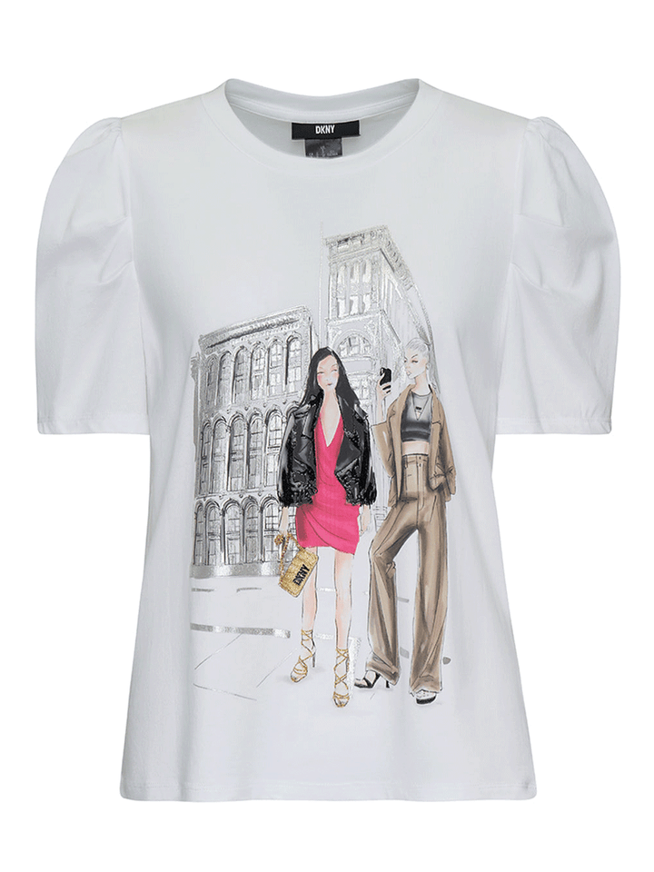 DKNY-Cotton-Modal-Spandex-Tee-White-1