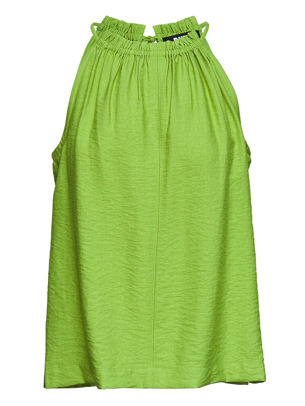 DKNY-Crinkle-Dressing-Crewneck-Top-Lime-Green-1