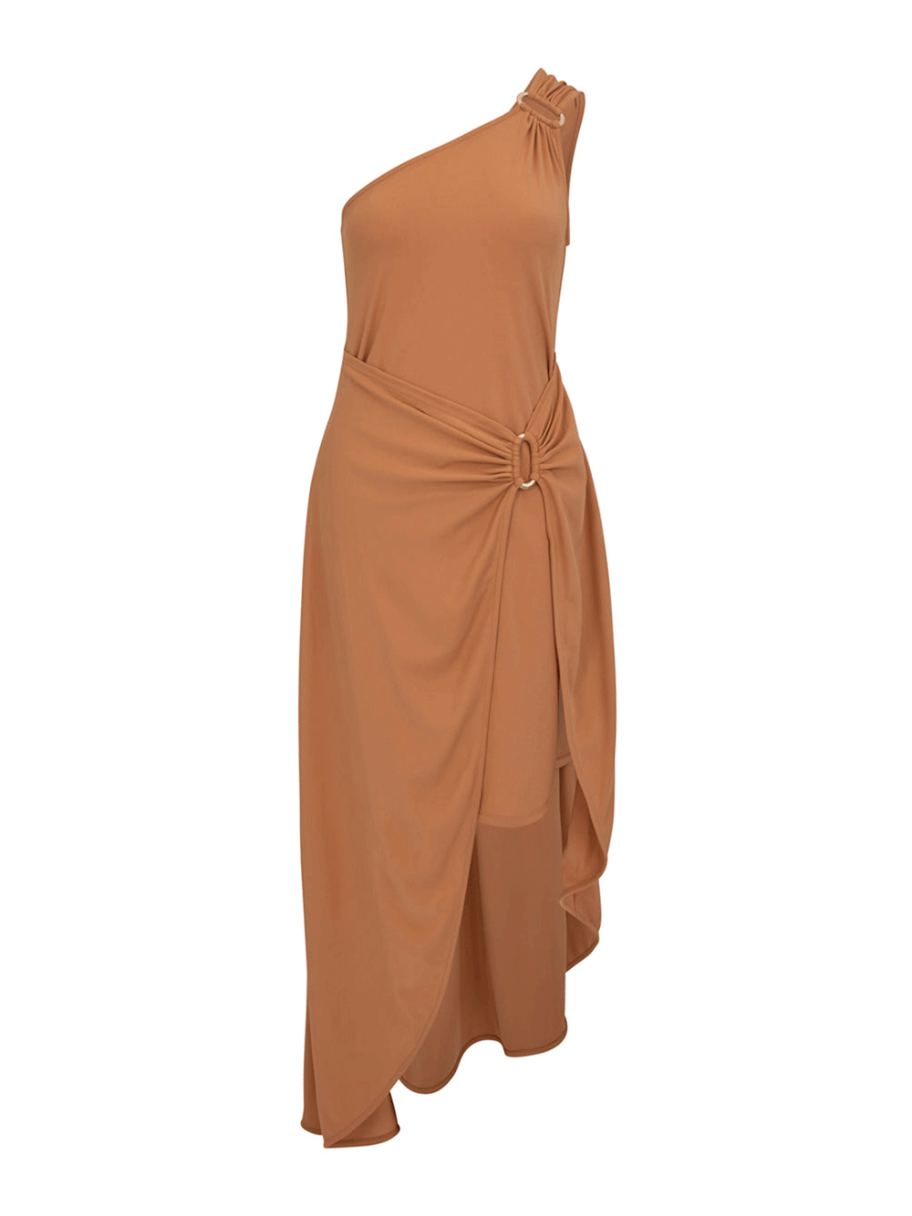 DKNY-Crisp-Knit-Dress-Brown-1