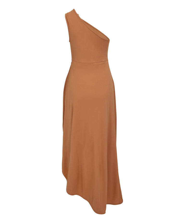 DKNY Crisp Knit Dress Brown 2