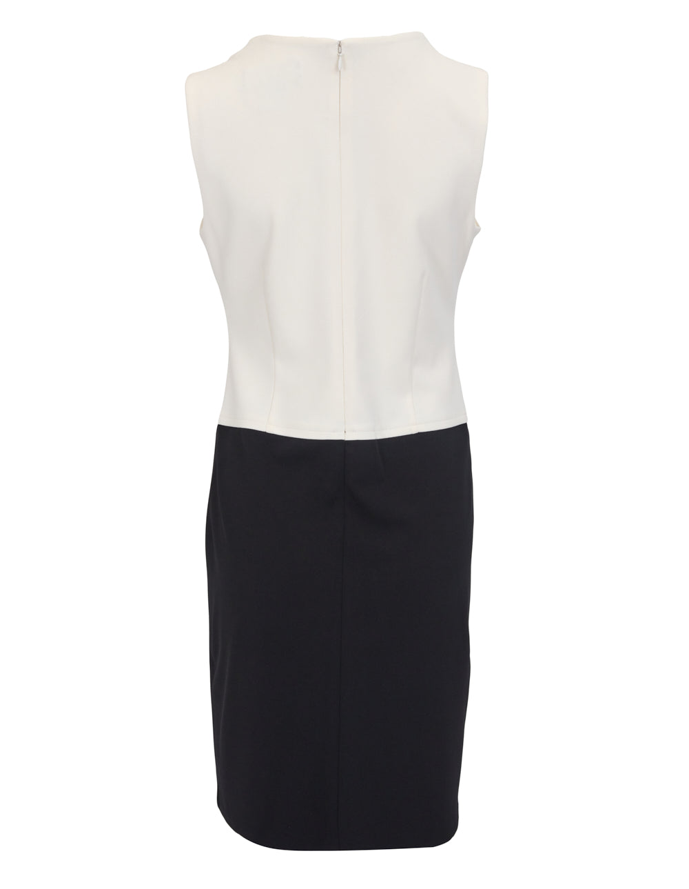 DKNY Dress Asymmetrical Color Block Dress White 2