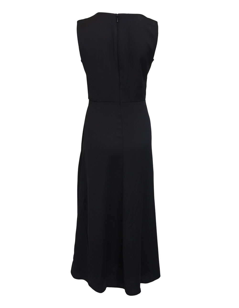 DKNY Dress Drapey Crepe Sleeveless Dress Black 2