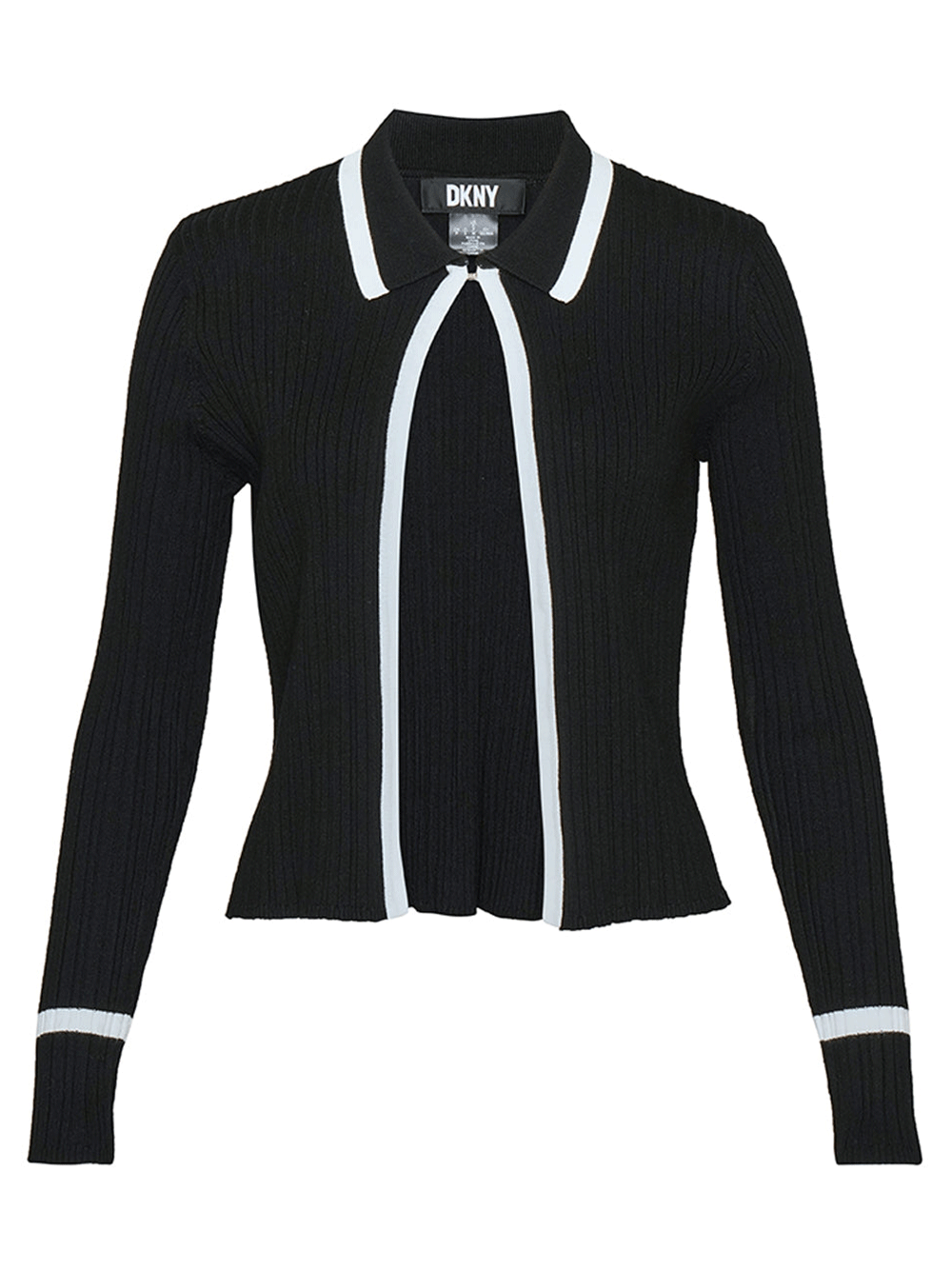 DKNY-Dress-Rayon-Spandex-Cardigan-Black_1