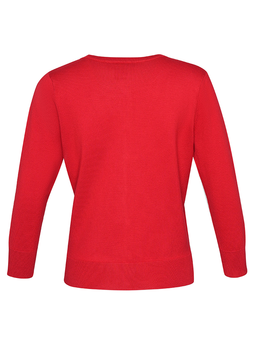 DKNY-Dress-Rayon-Spandex-Emellished-Button-Cardigan-Red-2